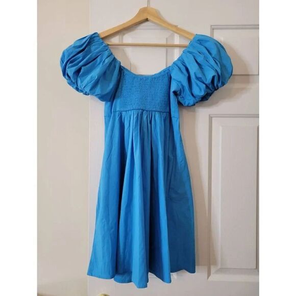Abercrombie and fitch Blue Poof Dress S NWT - Picture 3 of 7